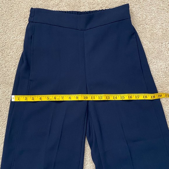 NWT Madewell Huston pull on crop pants navy blue size XS - Picture 5 of 9